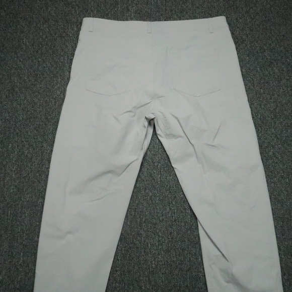 Western Rise Pants Mens 40x33 Gray Evolution Chino 5 Pocket Stretch - Picture 5 of 11